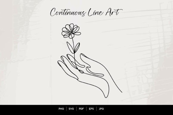 Download Hands Flower Line Art - Line art Collection