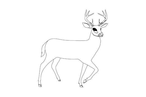 Download Deer Vector Design Outline - Premium Bundle