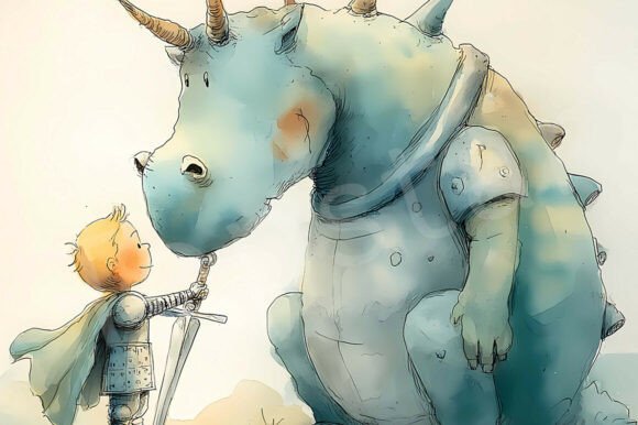 Download Cute Dragon Illustration for Kids Book - Kids Collection