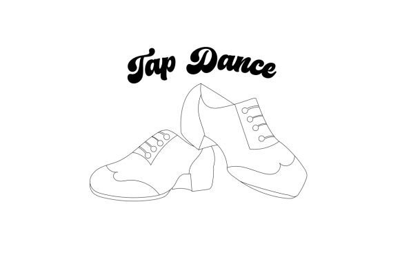 Download Tap Dance Shoes Line Art - Line art Collection