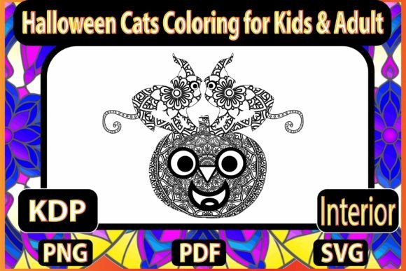 Download Halloween Cats Coloring for Kids &amp; Adult - Kids Collection